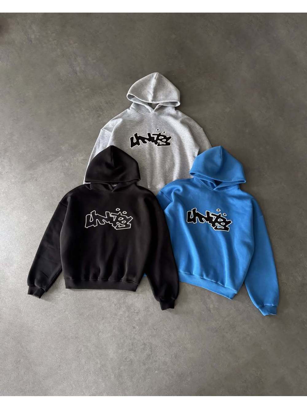 Street Fashion Winter - アメリカンレトロなハイストリートファッションスーツ、ユニセックスプリント柄デザイン、プルオーバー長袖フード付きセーター、ストレートパンツスーツ。
