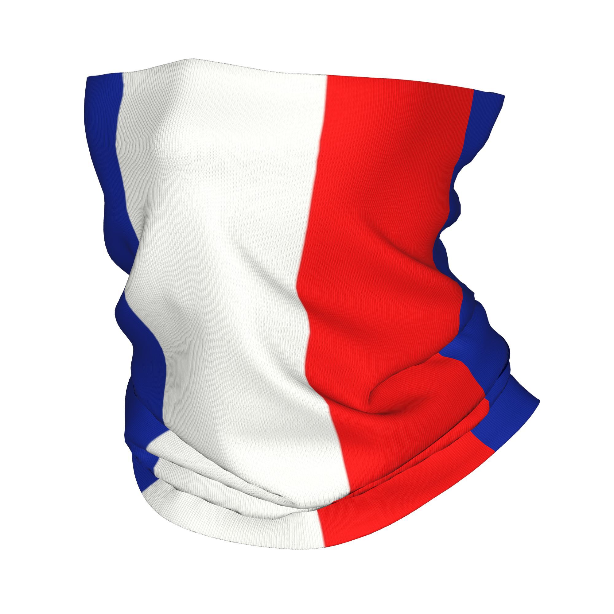 French Street Fashion - カスタムフランス国旗フランスバンダナ冬ネックウォーマー女性防風ラップフェイススカーフハイキングゲートルヘッドバンド
