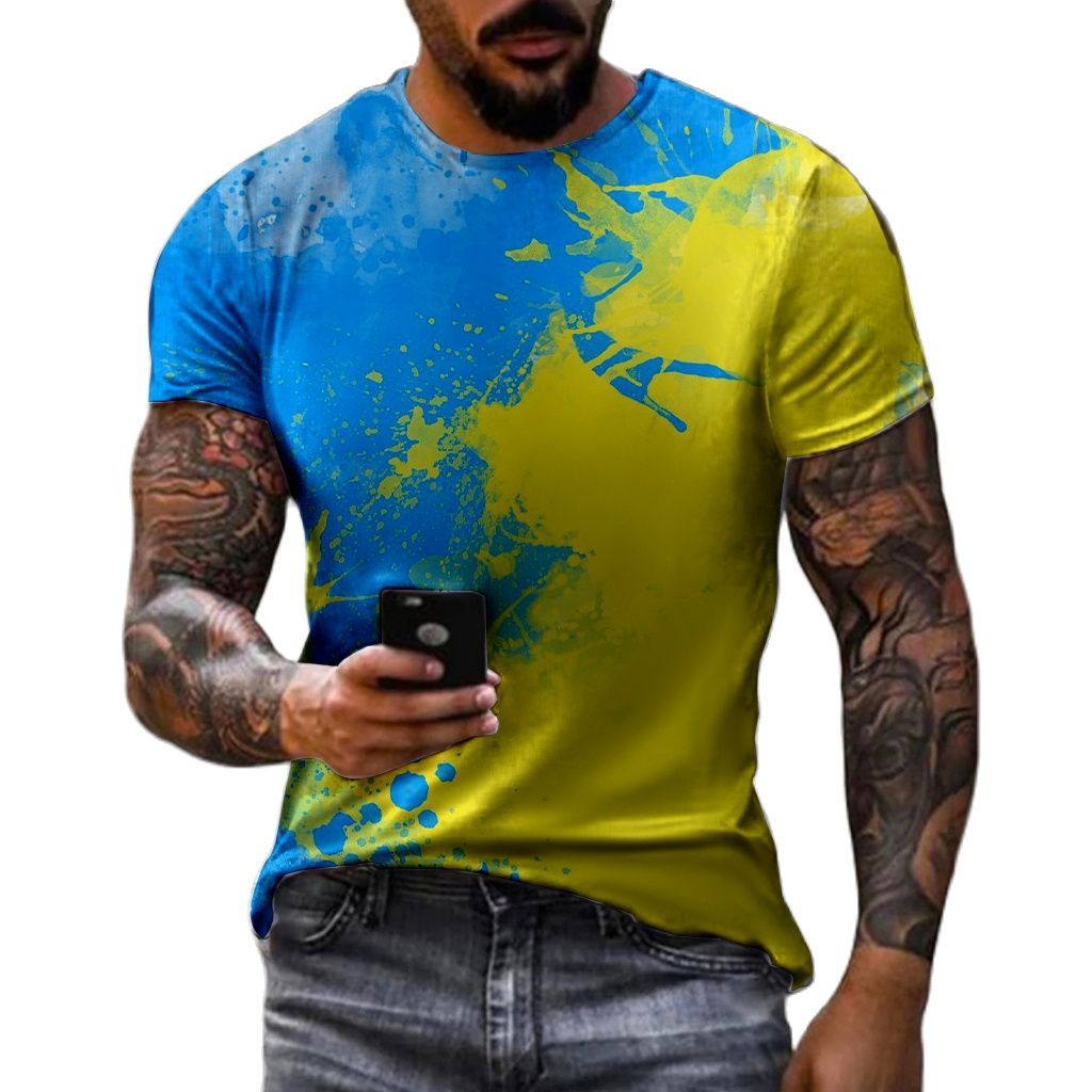 Street Fashion Graffiti - メンズレトロ半袖Tシャツ,ラウンドネック,カジュアル,ヴィンテージ,ヒップホップスタイル,原宿,ストリート,夏