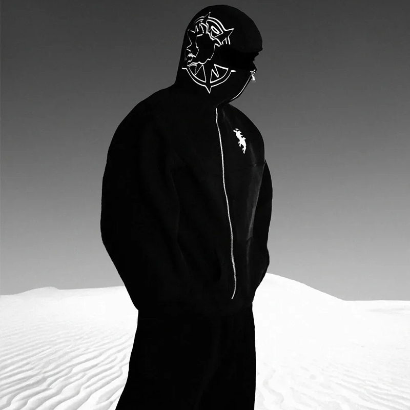 Street Fashion Website - 男性と女性 Y2K ストリートヒップホップファッションフルジップパーカーゴス原宿長袖特大トレーナー秋ルーズジャケットトップ