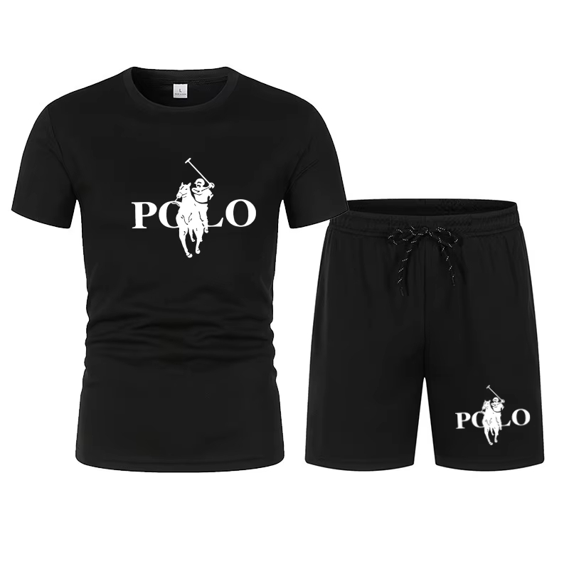 Street Fashion For 2026 - 2026年夏のファッショントレンド レジャースポーツセット メッシュ ハイストリート メンズセット Tシャツ
