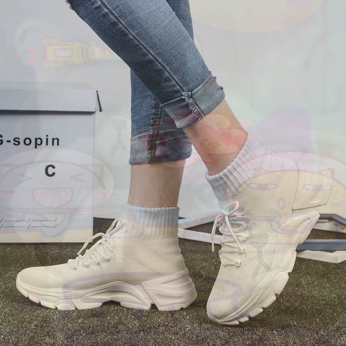 Street Fashion Vietnam - 身長を伸ばすシュメールバスケットボールバスケットボール女性のスポーツシューズ新しいスニーカー女性ブランド陸上競技ワークアウトユニークな