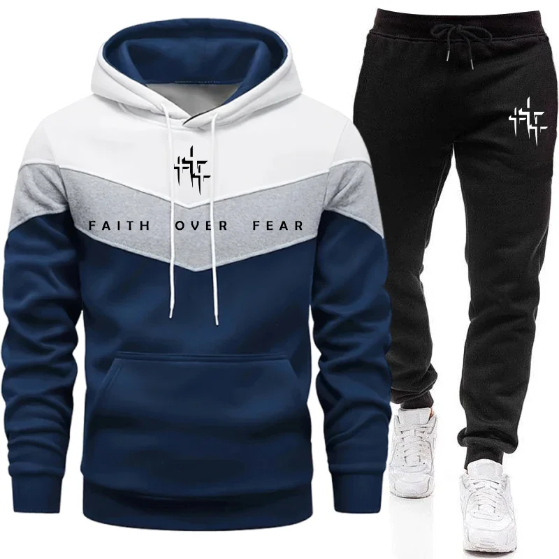Faith Over Fear メンズ トラックスーツ フー - Street Fashion Outfit のレビューと価格