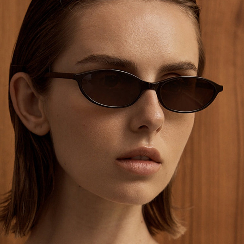 新しいレトロオーバルキャットアイサングラス女性用 Y2k ト - Street Fashion Brands のレビューと価格