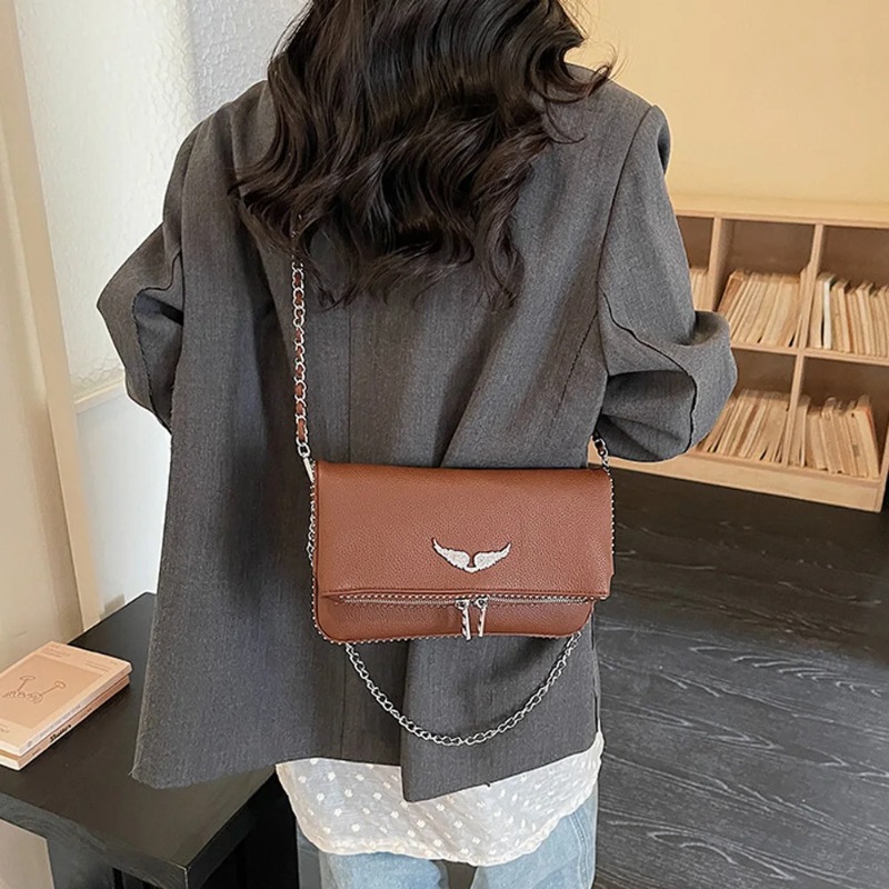 フランス風ウィングスクエアバッグ、女性用ファッションアンダー - French Street Fashion のレビューと価格