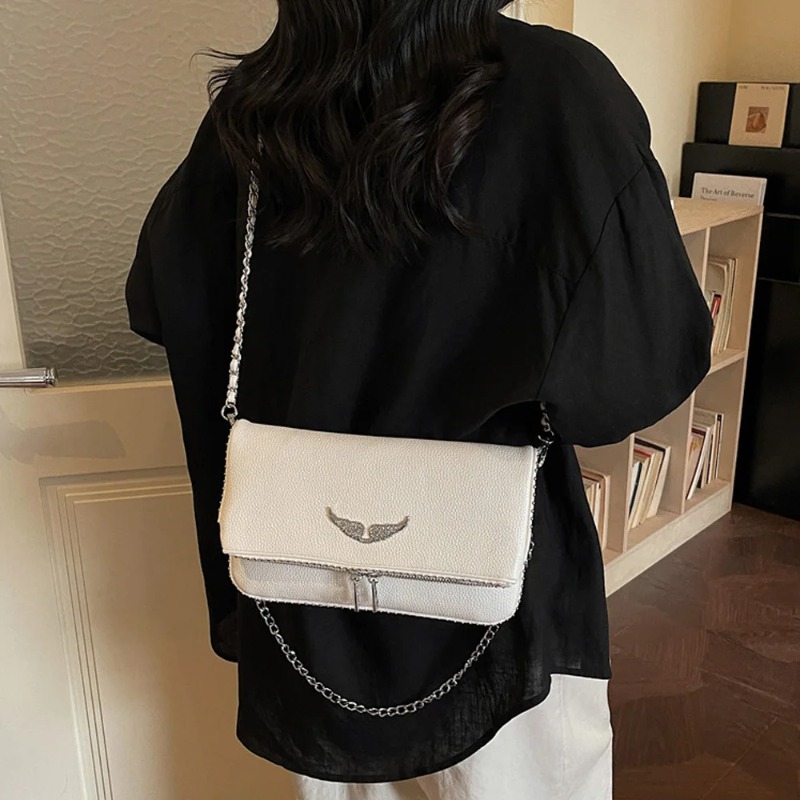 フランス風ウィングスクエアバッグ、女性用ファッションアンダー - French Street Fashion のレビューと価格