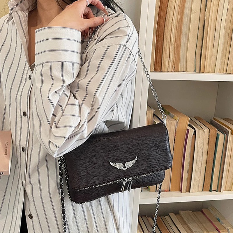 フランス風ウィングスクエアバッグ、女性用ファッションアンダー - French Street Fashion のレビューと価格
