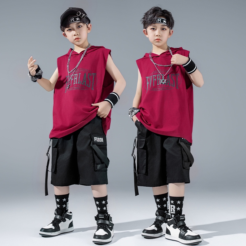 ストリートダンスパフォーマンススーツ用男の子ヒップホップオー - Street Fashion For Boy のレビューと価格