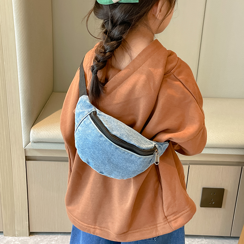 ファッションデニム子供用ウエストバッグ、レジャー、男の子と女 - Street Fashion For Boy のレビューと価格