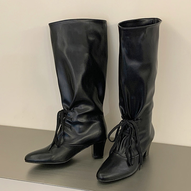Eilyken 冬のファッションレースアップ女性ニーハイモダ - Street Fashion Winter のレビューと価格