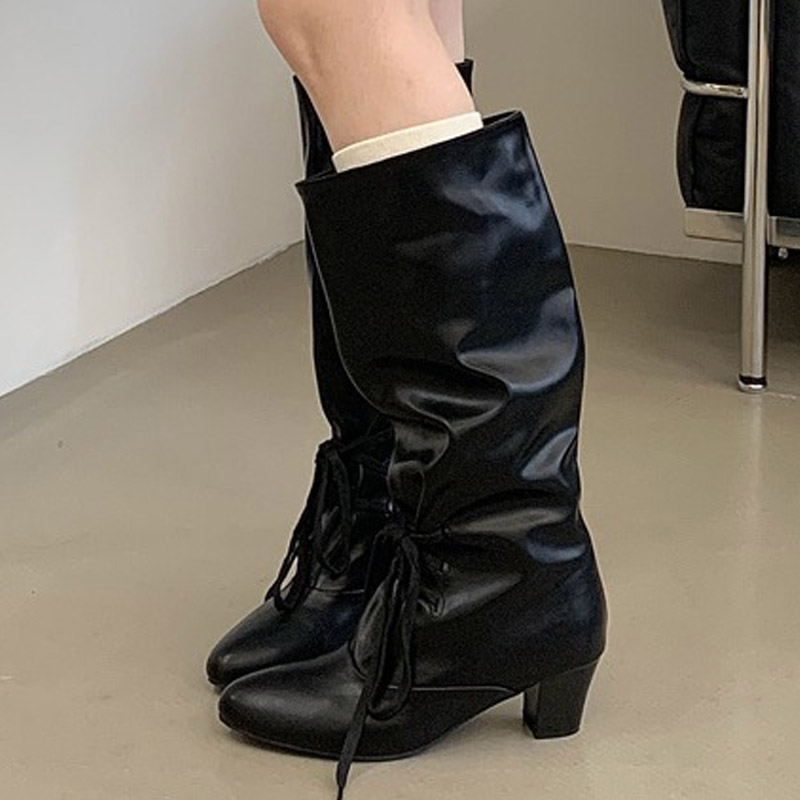 Eilyken 冬のファッションレースアップ女性ニーハイモダ - Street Fashion Winter のレビューと価格