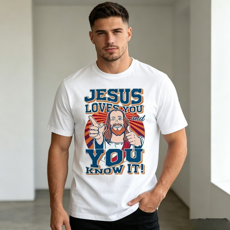 キリスト教信仰をテーマにしたTシャツ 楽しいイエスの名言プリ - Street Style Fashion Quotes のレビューと価格