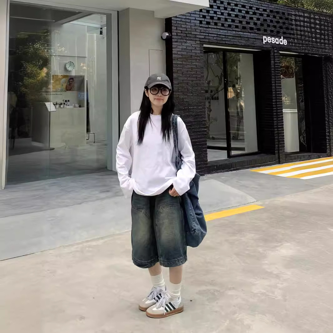 レディース Y2K ヴィンテージ バギー ジーンズ ショート - Street Fashion Jeans のレビューと価格