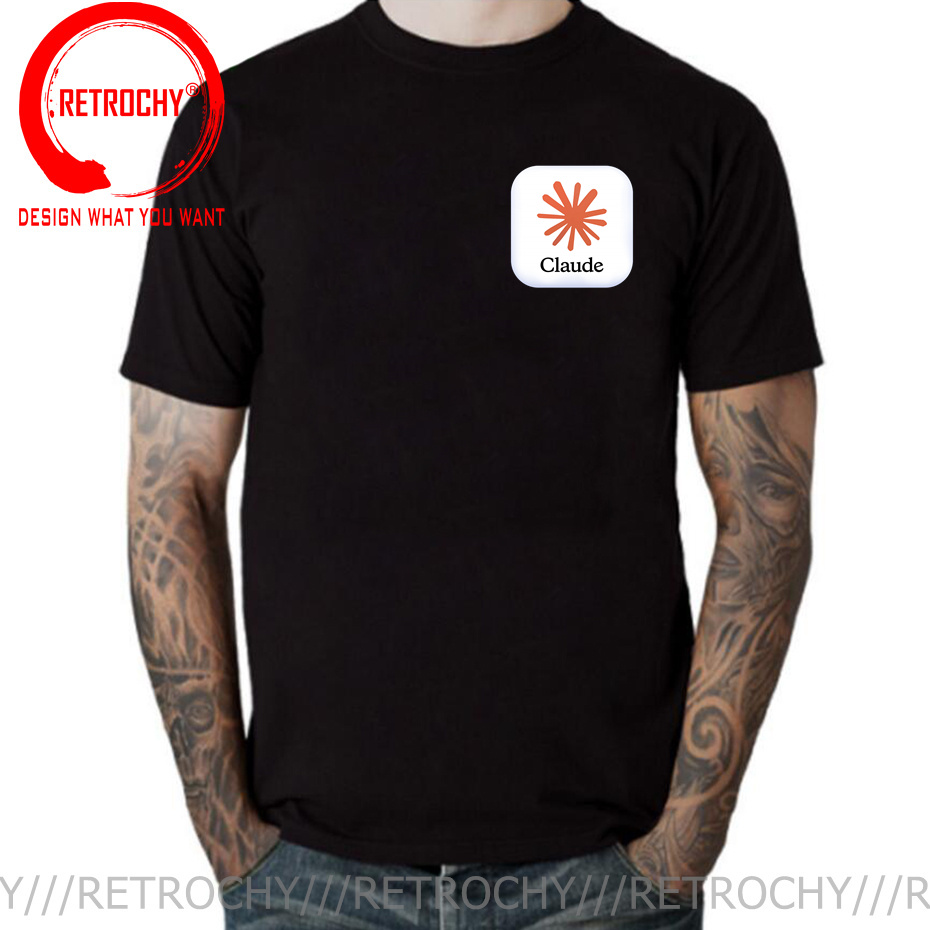クロードAIロゴTシャツ 面白いメンズTシャツ コンピュータ - Street Fashion Brand Logo のレビューと価格