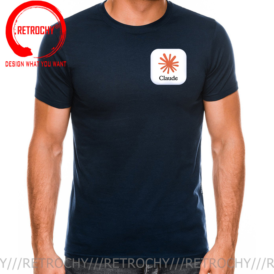 クロードAIロゴTシャツ 面白いメンズTシャツ コンピュータ - Street Fashion Brand Logo のレビューと価格