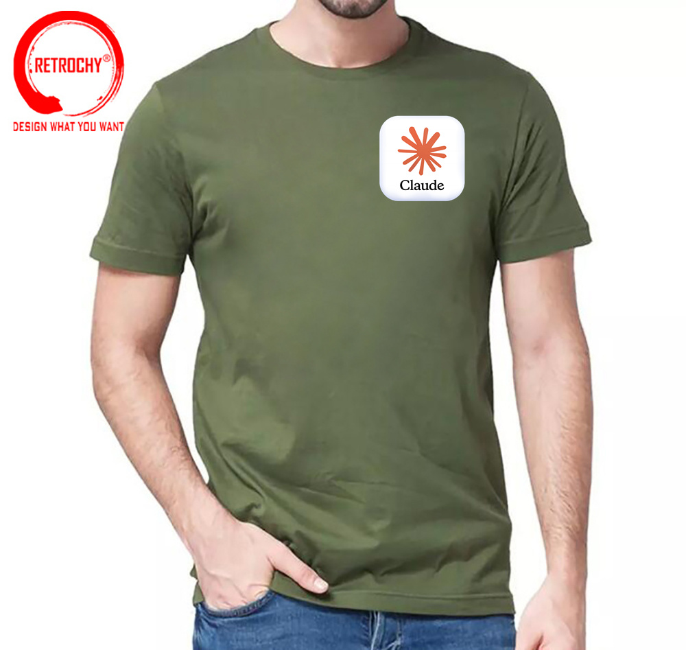 クロードAIロゴTシャツ 面白いメンズTシャツ コンピュータ - Street Fashion Brand Logo のレビューと価格
