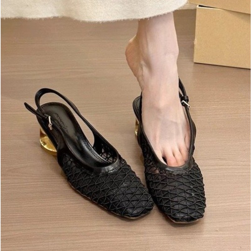 フランスの気質スクエアヘッド編組バッグヘッドバックスペースサ - French Street Fashion のレビューと価格