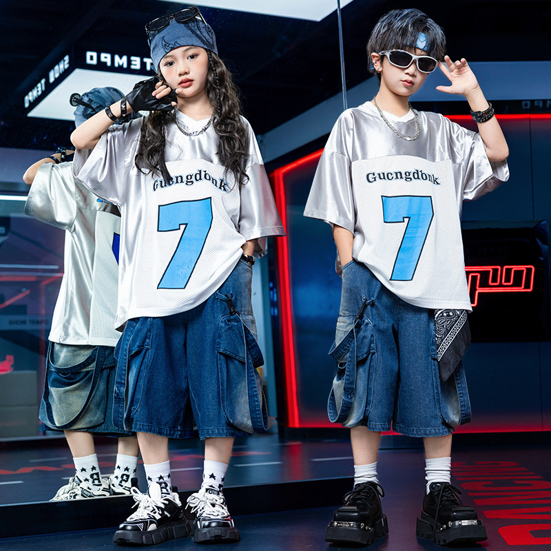 新しいクールな男の子用ヒップホップストリートダンス衣装 ファ - Street Fashion For Boy のレビューと価格