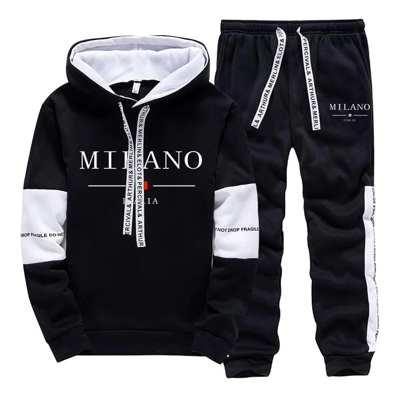 メンズセット/パーカー/パンツ イタリア風トレンドパーカース - Street Fashion Outfit のレビューと価格