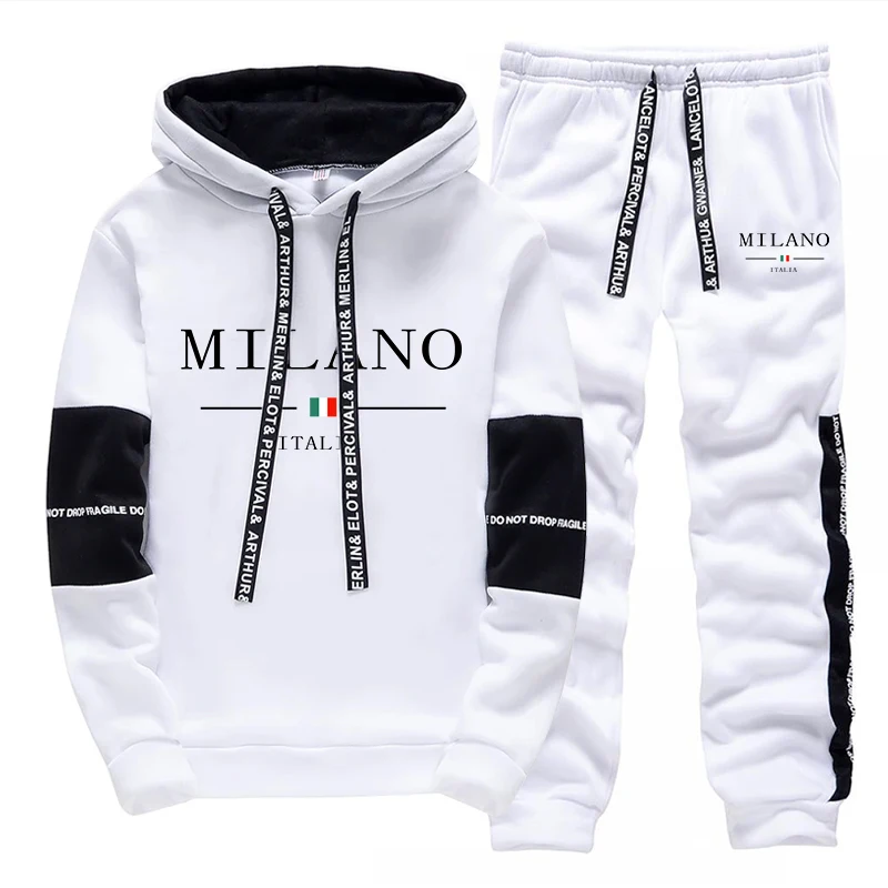 メンズセット/パーカー/パンツ イタリア風トレンドパーカース - Street Fashion Outfit のレビューと価格