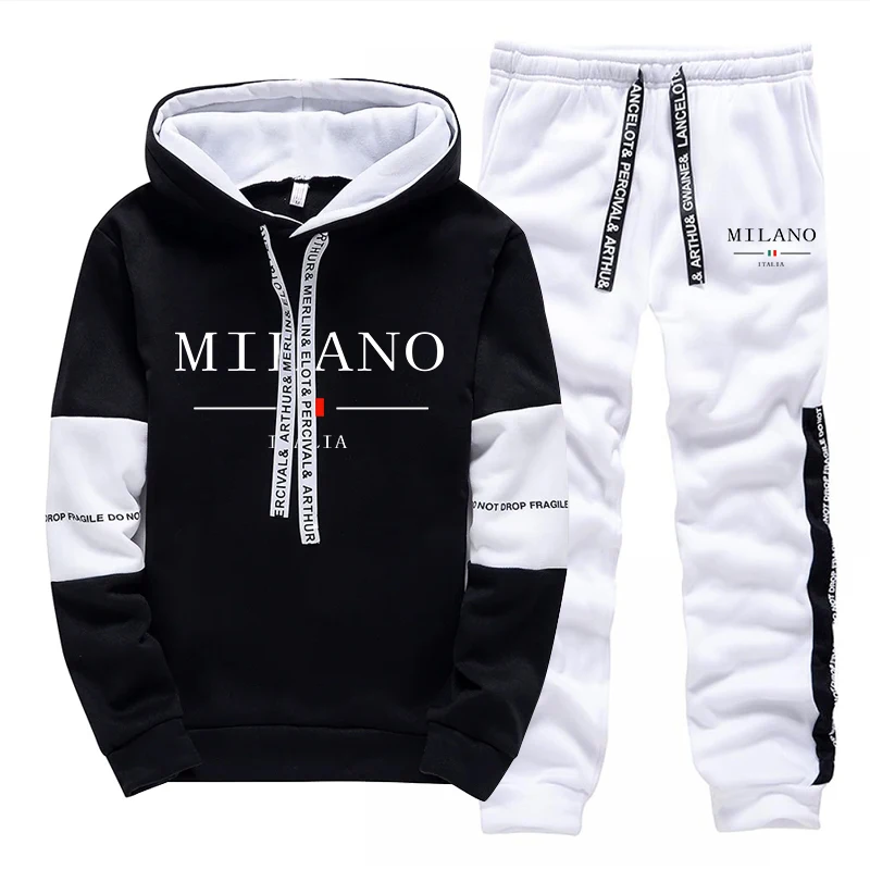 メンズセット/パーカー/パンツ イタリア風トレンドパーカース - Street Fashion Outfit のレビューと価格