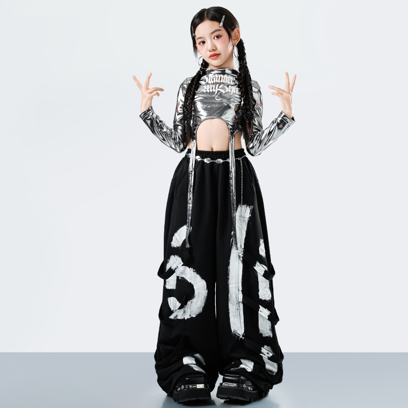 韓国 Y2K キッズストリートウェアスタイルヒップホップダン - Street Fashion Outfit のレビューと価格