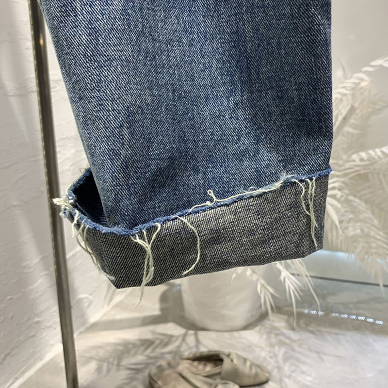 夏の女性の破れたジーンズハイウエストジッパーホール足首までの - Street Fashion Jeans のレビューと価格