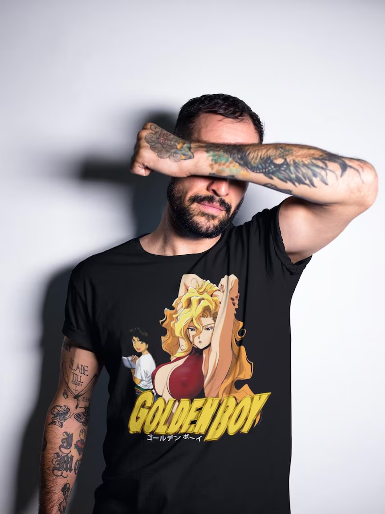 ゴールデンボーイTシャツ ヴィンテージ ルーズ オーバーサイ - Street Fashion For Boy のレビューと価格