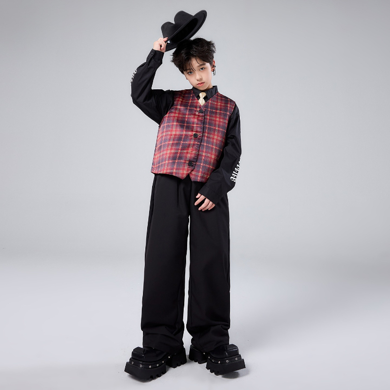 ファッションボーイズストリートウェア服セットクールジャズダン - Street Fashion For Boy のレビューと価格
