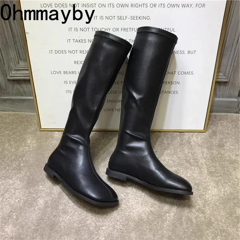 女性用ニーハイブーツ,スクエアトゥシューズ,ロングブーツ,モ - Street Fashion Winter のレビューと価格