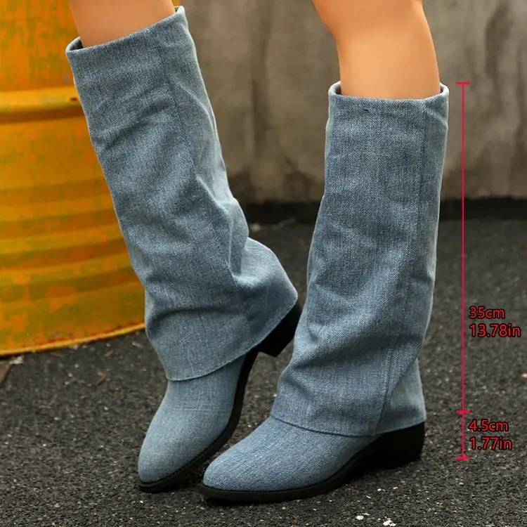 女性のニーハイブーツ秋のファッションポインテッドトゥの靴クラ - Street Fashion Winter のレビューと価格