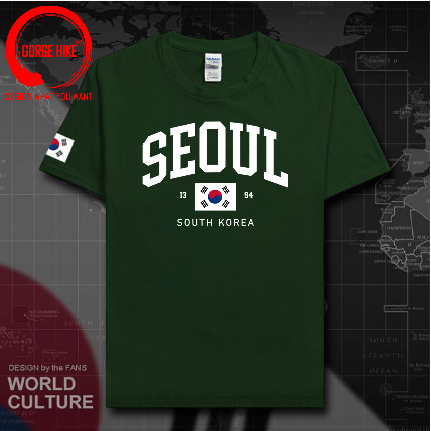 ソウル韓国旗ユニセックス Tシャツヴィンテージクラシックファ - Street Fashion Of Seoul のレビューと価格
