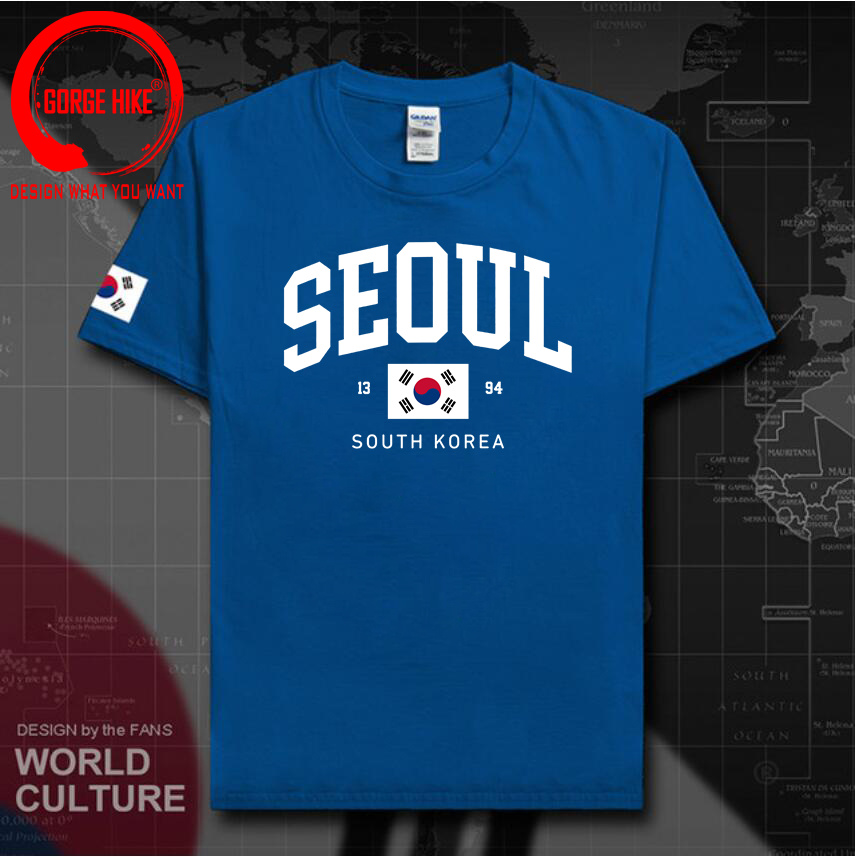 ソウル韓国旗ユニセックス Tシャツヴィンテージクラシックファ - Street Fashion Of Seoul のレビューと価格