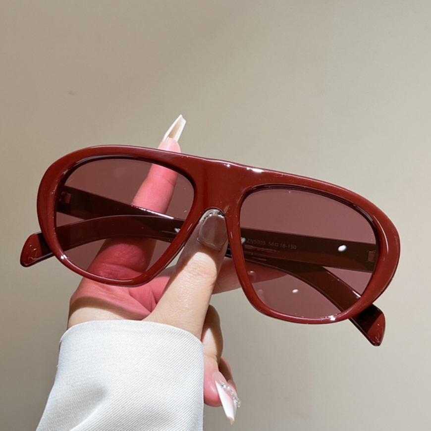 新しい特大パイロットサングラス女性男性ヴィンテージブランドサ - Street Fashion Brands のレビューと価格
