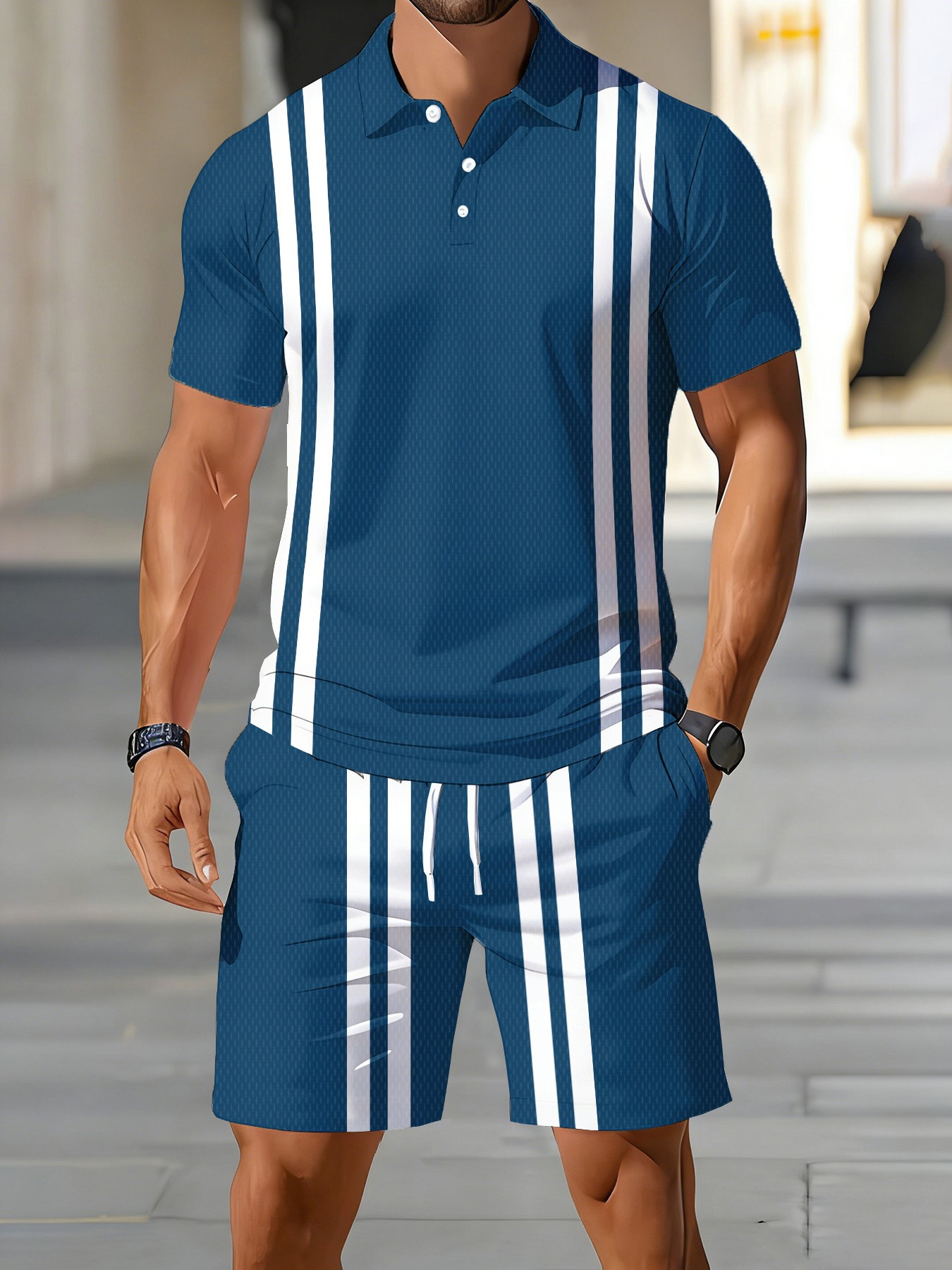 2026年夏新作デザイン アメリカンメンズ半袖ポロシャツセッ - Street Fashion For 2026 のレビューと価格