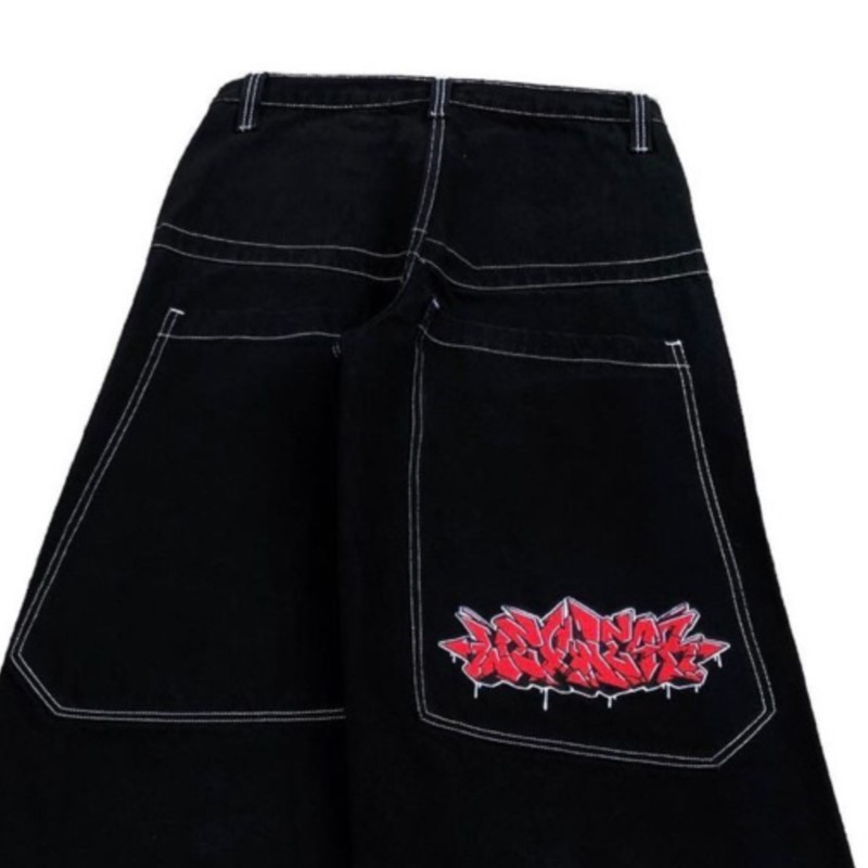 アメリカンファッションヒップホップ特大ルーズジーンズ女性スト - Street Fashion Jeans のレビューと価格
