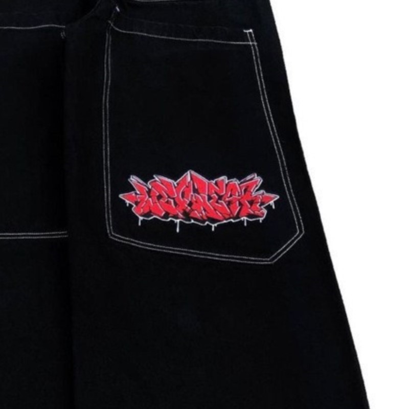 アメリカンファッションヒップホップ特大ルーズジーンズ女性スト - Street Fashion Jeans のレビューと価格